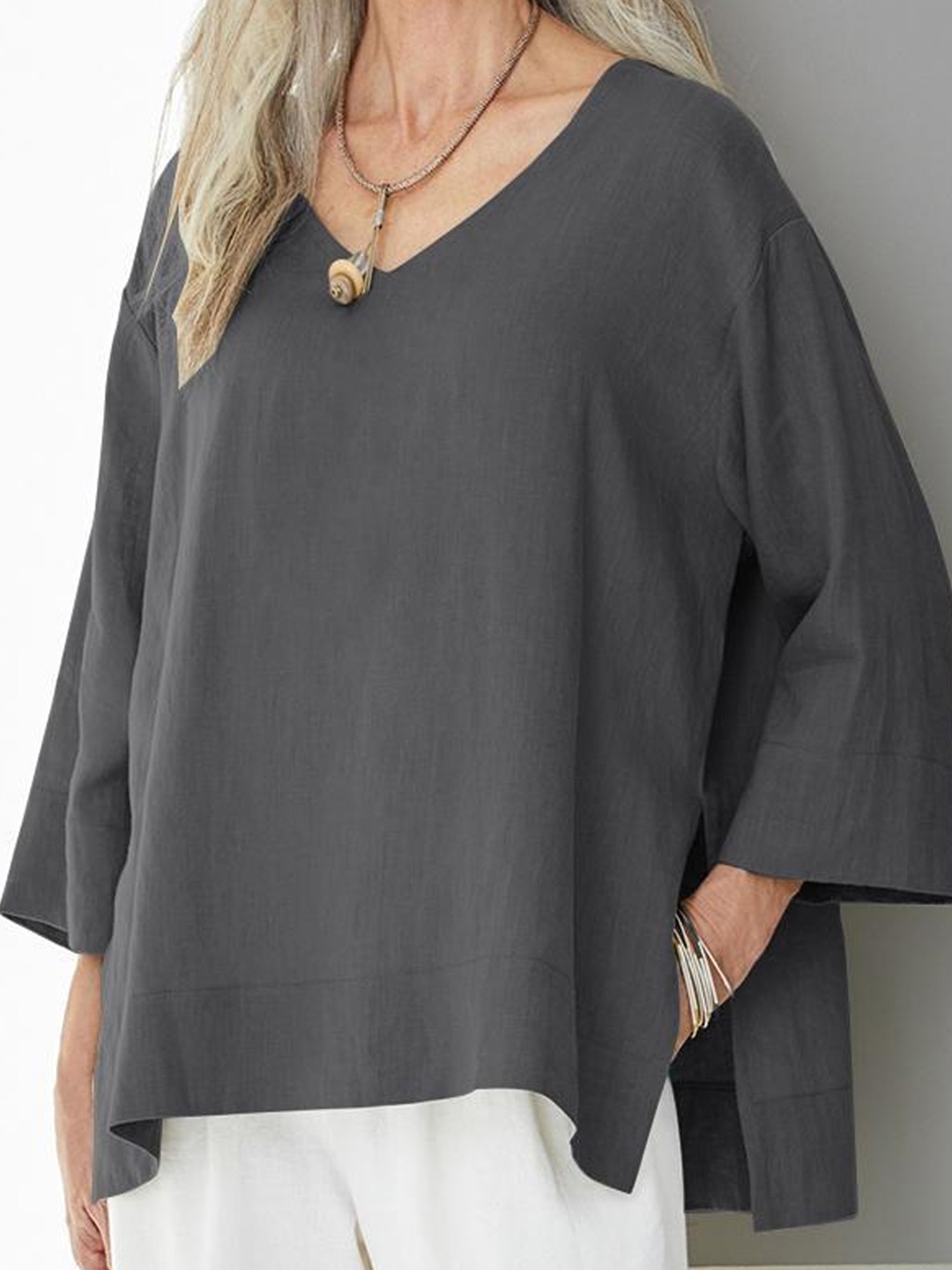 

StyleCast Top, Grey