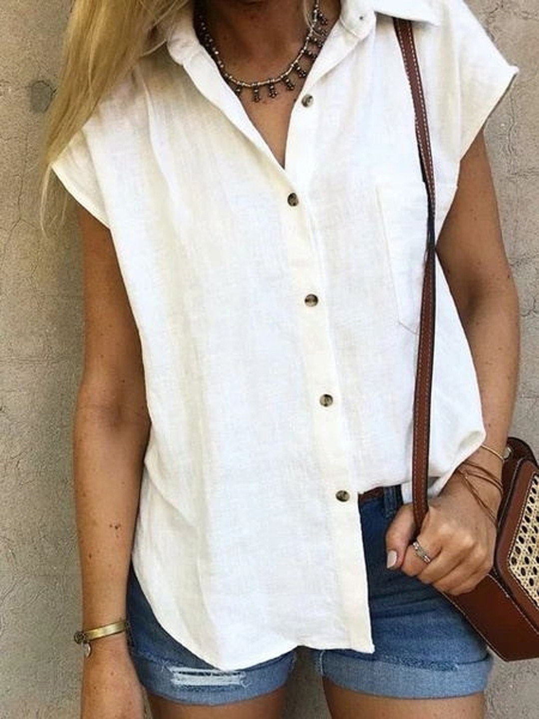 

StyleCast Longline Top, White