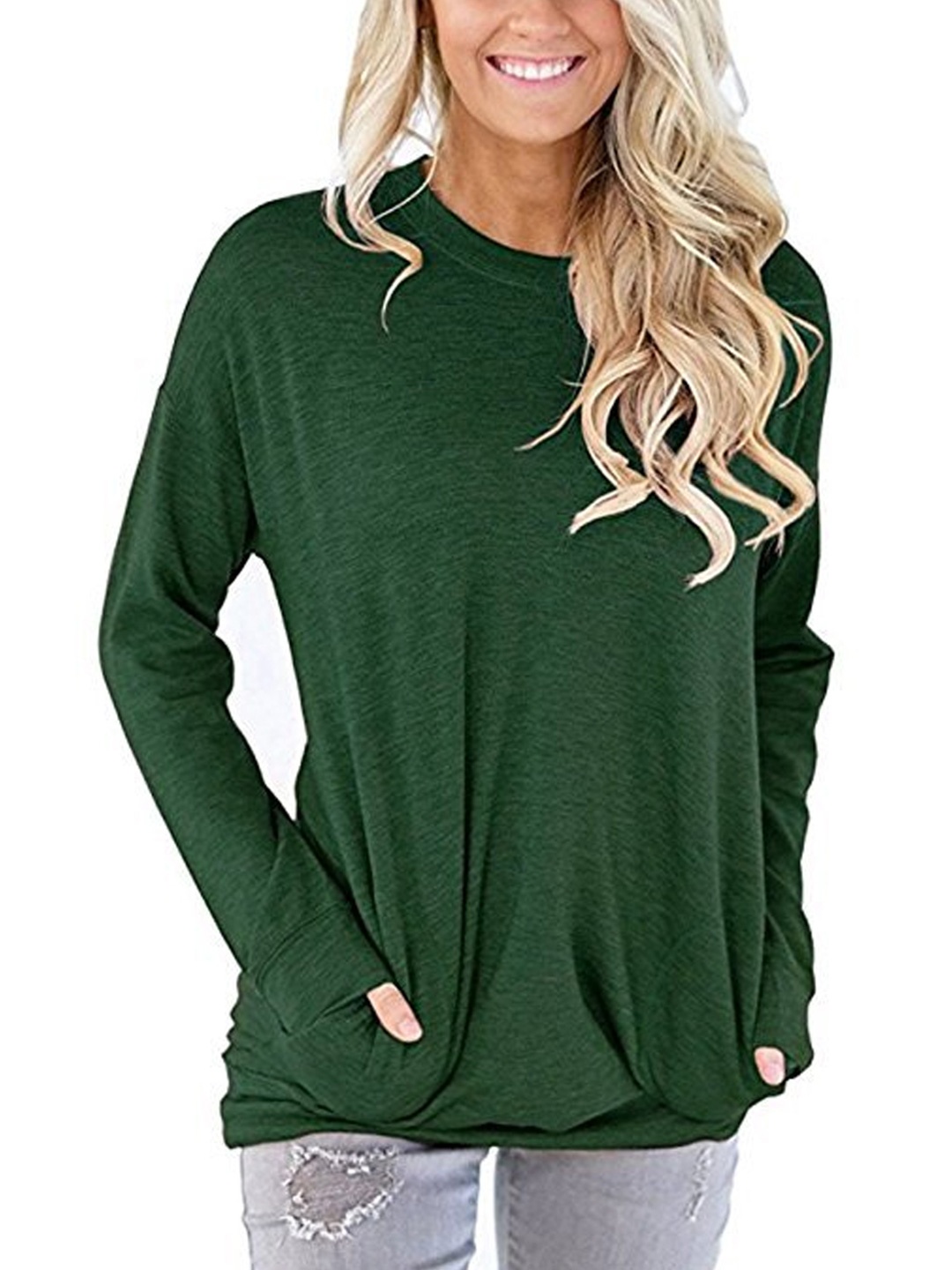 

StyleCast Print Top, Green