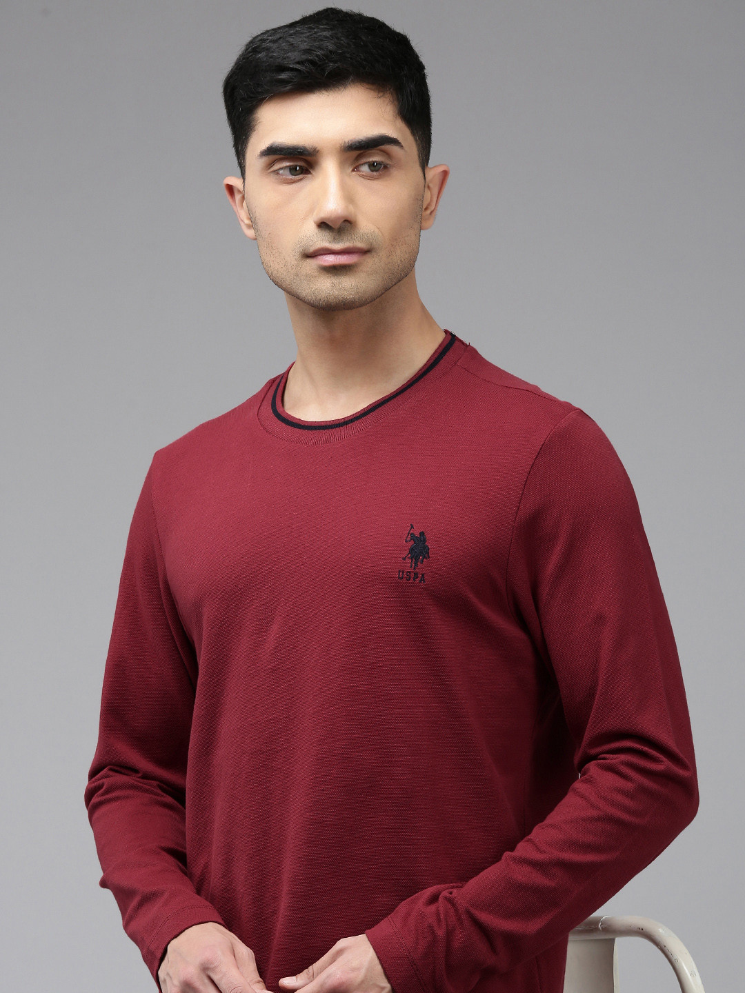 

U.S. Polo Assn. Pure Cotton Slim Fit T-shirt, Red