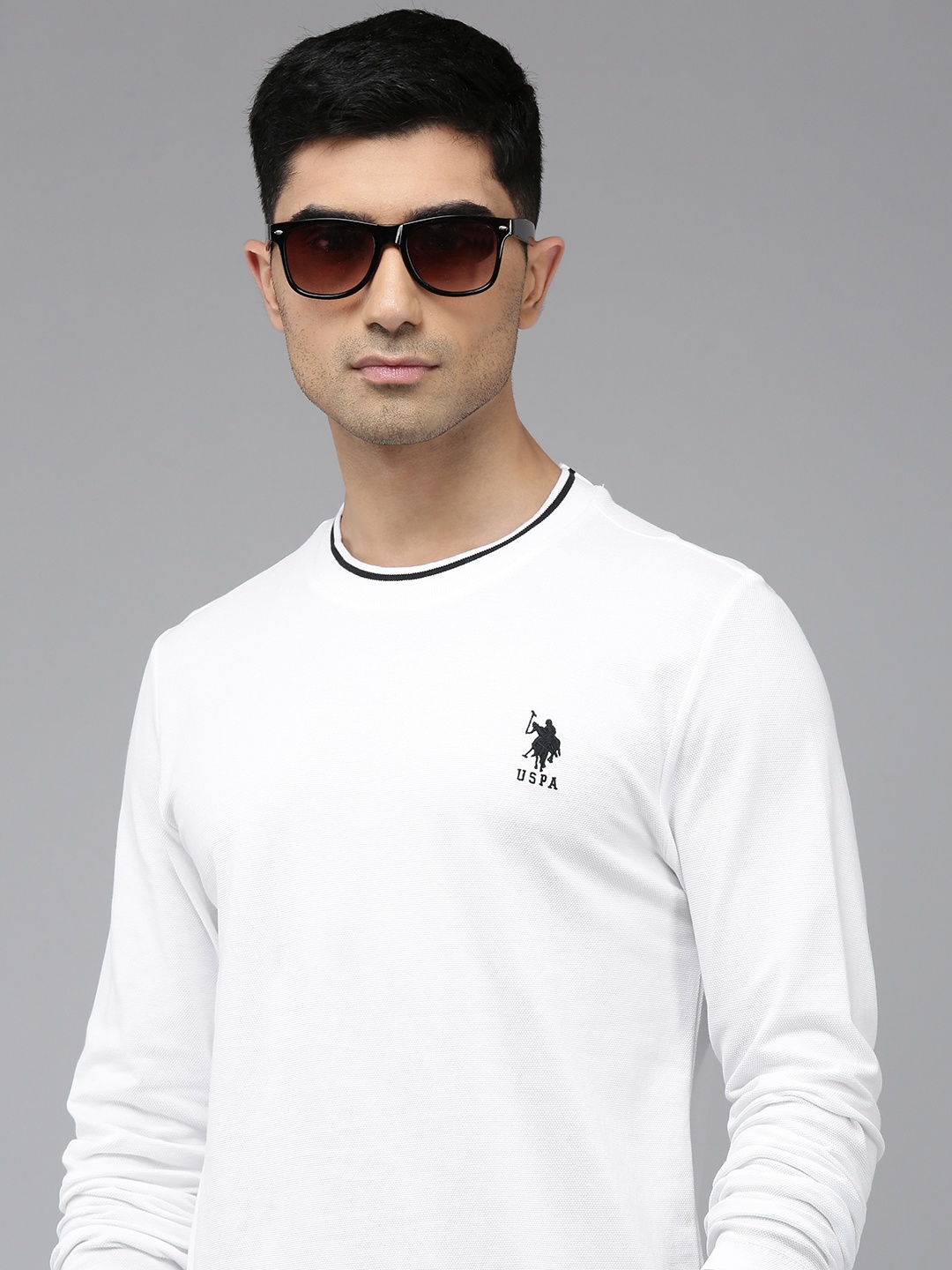 

U.S. Polo Assn. Pure Cotton Slim Fit T-shirt, White