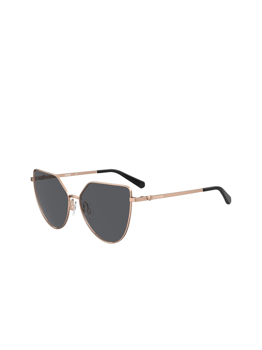 

LOVE MOSCHINO Heart Women Cateye Sunglasses With UV Protected Lens 716736713113, Grey