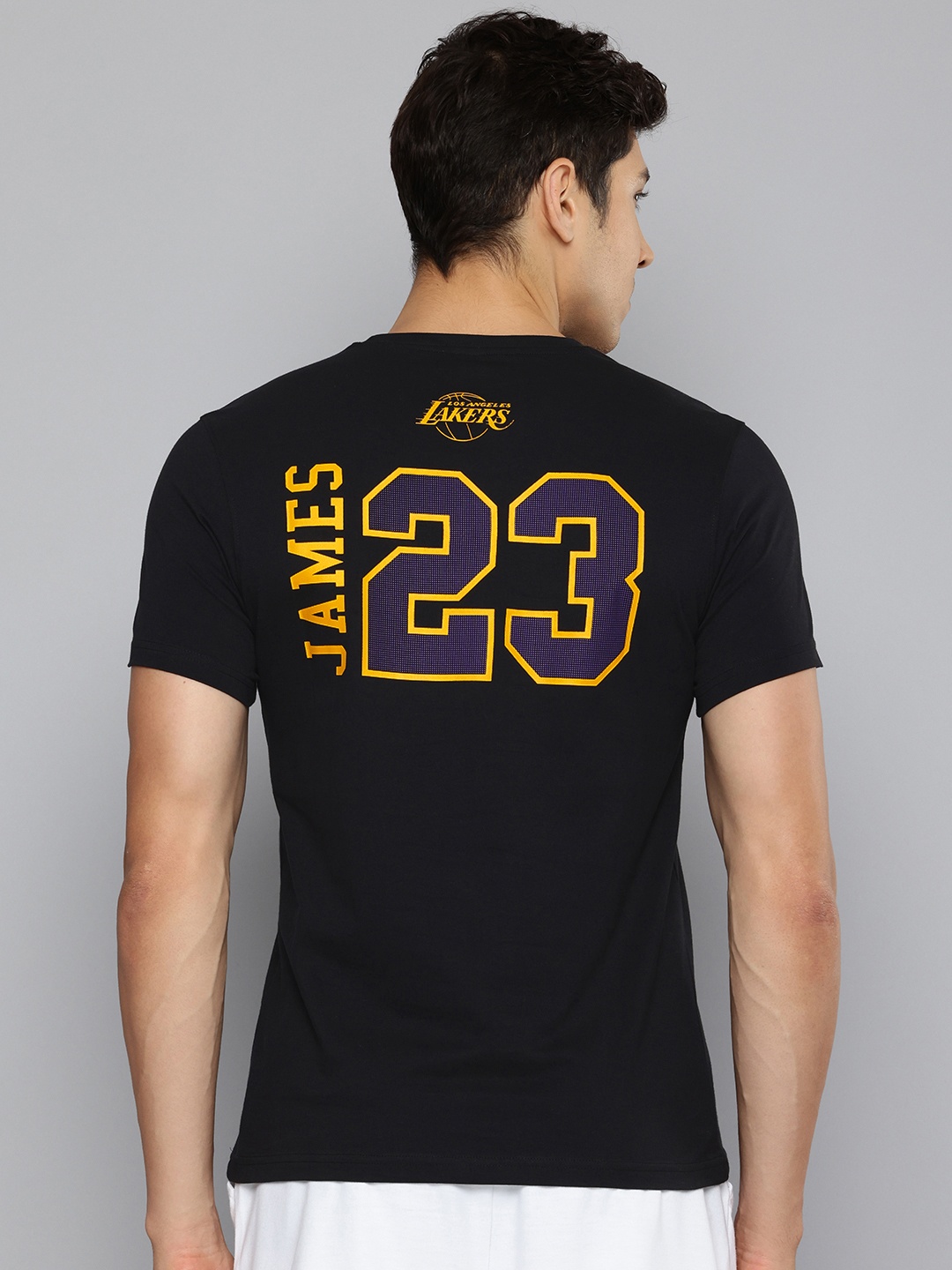 

NBA Men LeBron James Classic Printed Pure Cotton T-shirt, Black