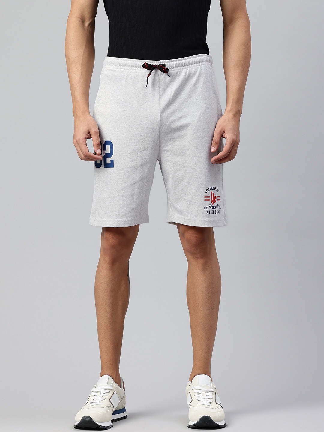 

ARDEUR Men Typography Printed Shorts, White