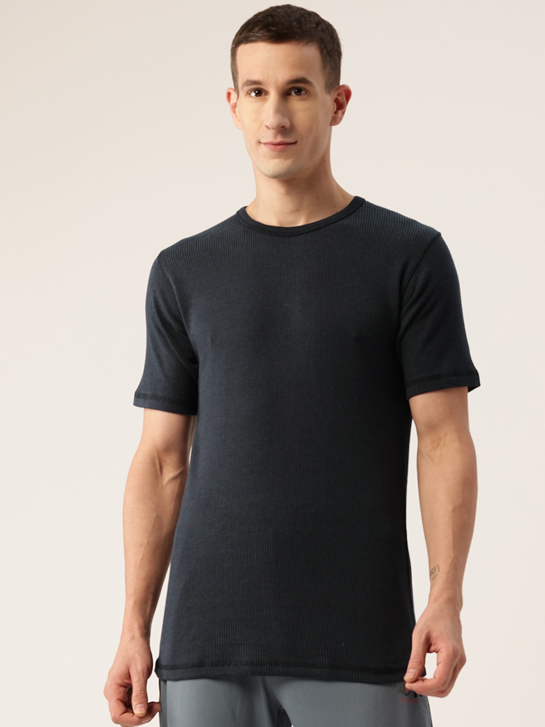 

Monte Carlo Super Soft Ultra Hot Ribbed Thermal T-shirt, Black