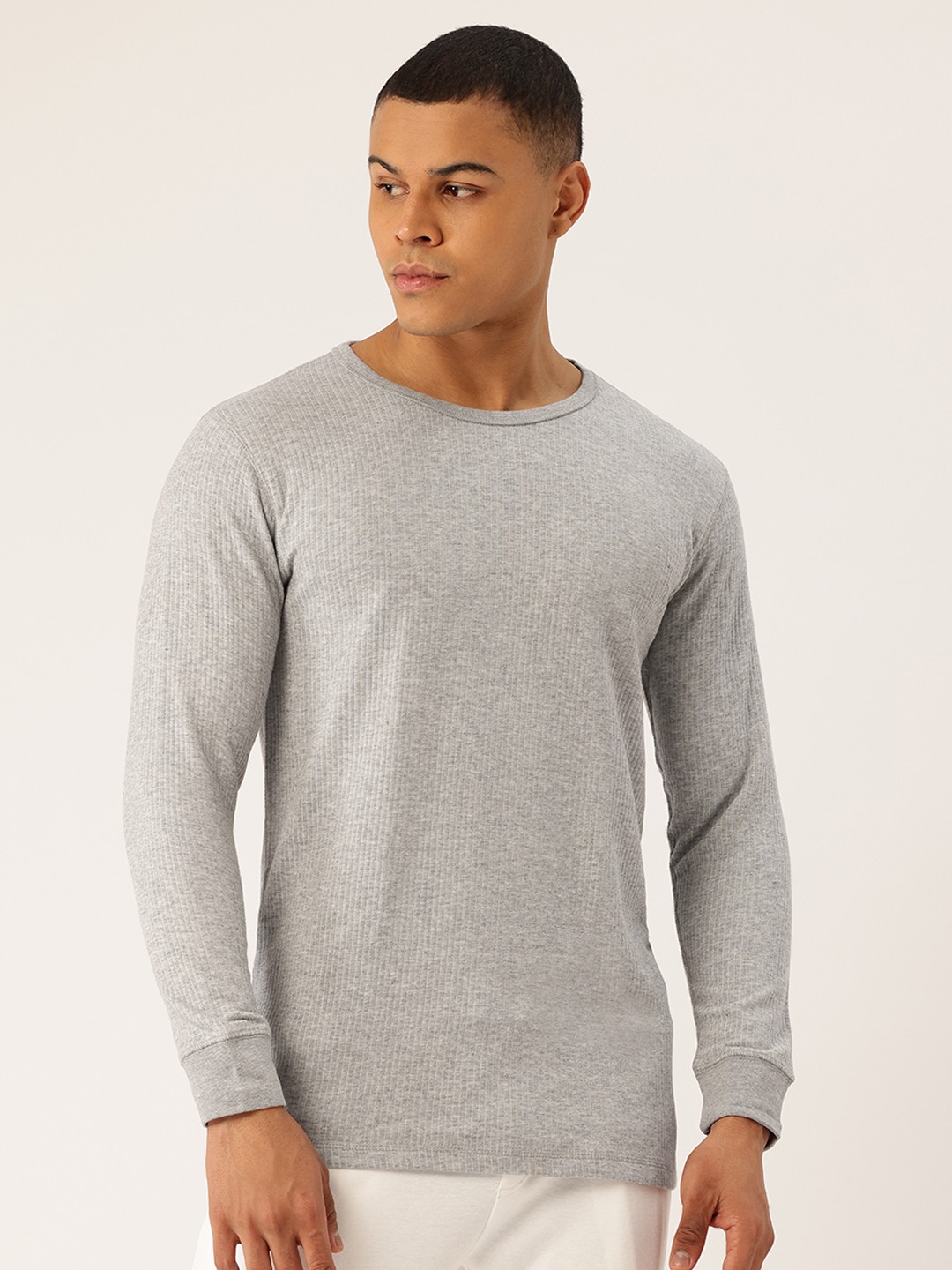 

Monte Carlo Super Soft Ultra Hot Ribbed Thermal Top, Grey