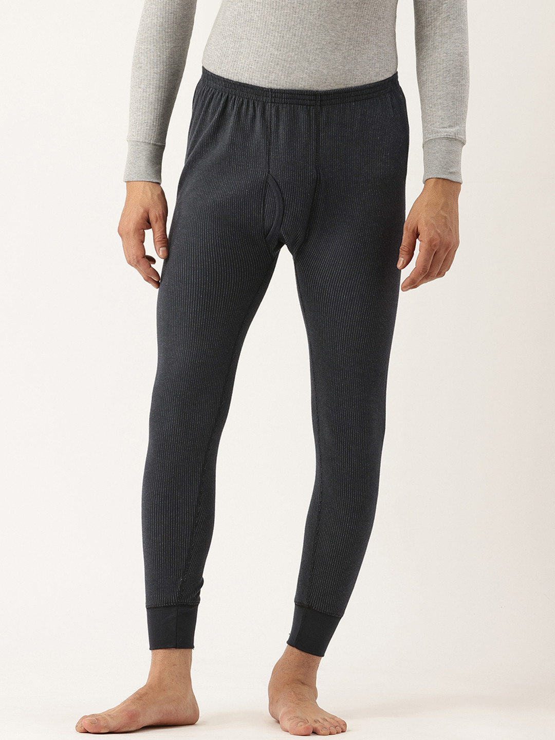 

Monte Carlo Self-Striped UV Sterilization Antibacterial Thermal Bottoms, Black