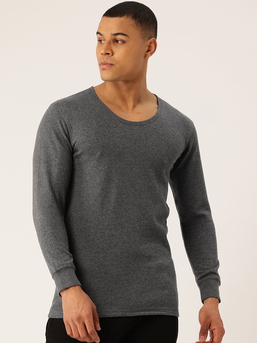 

Monte Carlo Non-Itching Ultra Hot Ribbed Thermal Top, Charcoal