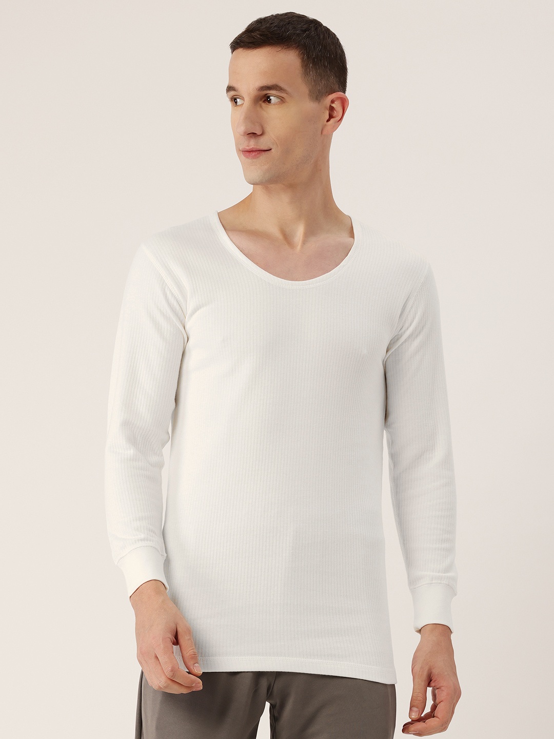 

Monte Carlo Non-Itching Ultra Hot Ribbed Thermal Top, White