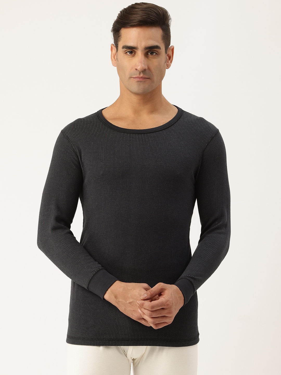 

Monte Carlo UV Sterilization Self-Striped Thermal Top, Black