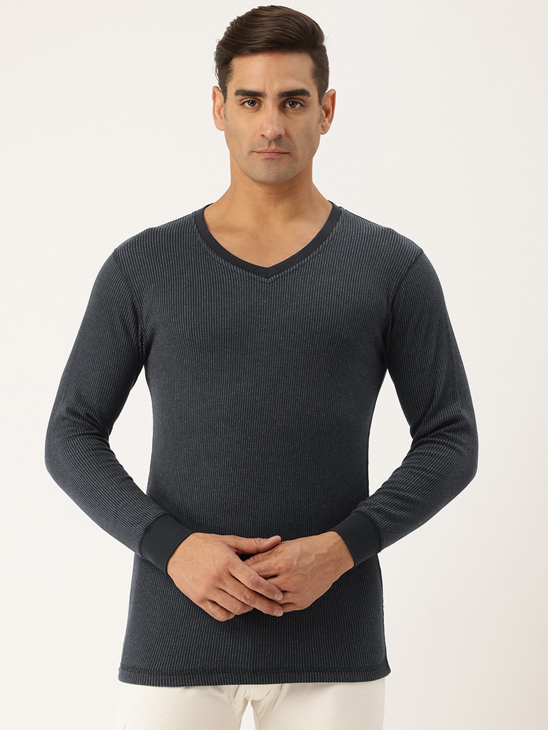 

Monte Carlo UV Sterilization Self-Striped Thermal Top, Black