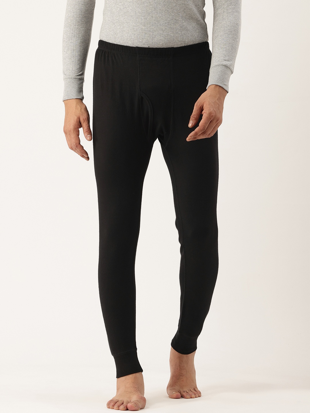 

Monte Carlo Men Cotton Thermal Bottoms, Black