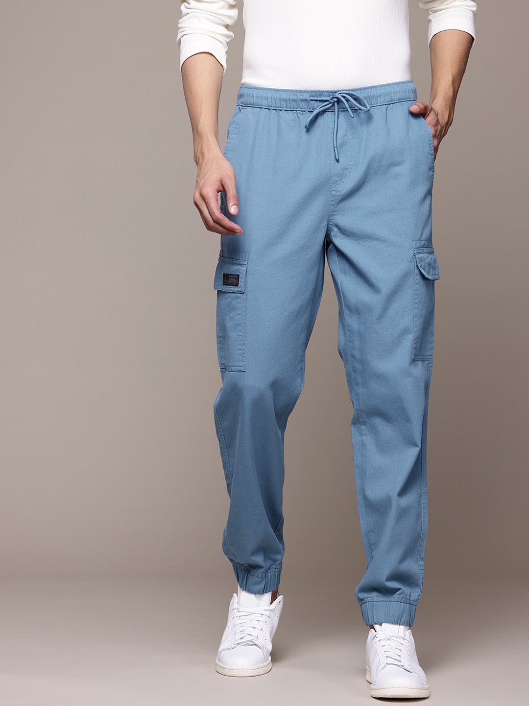 

The Roadster Lifestyle Co. Cargo Style Joggers, Blue