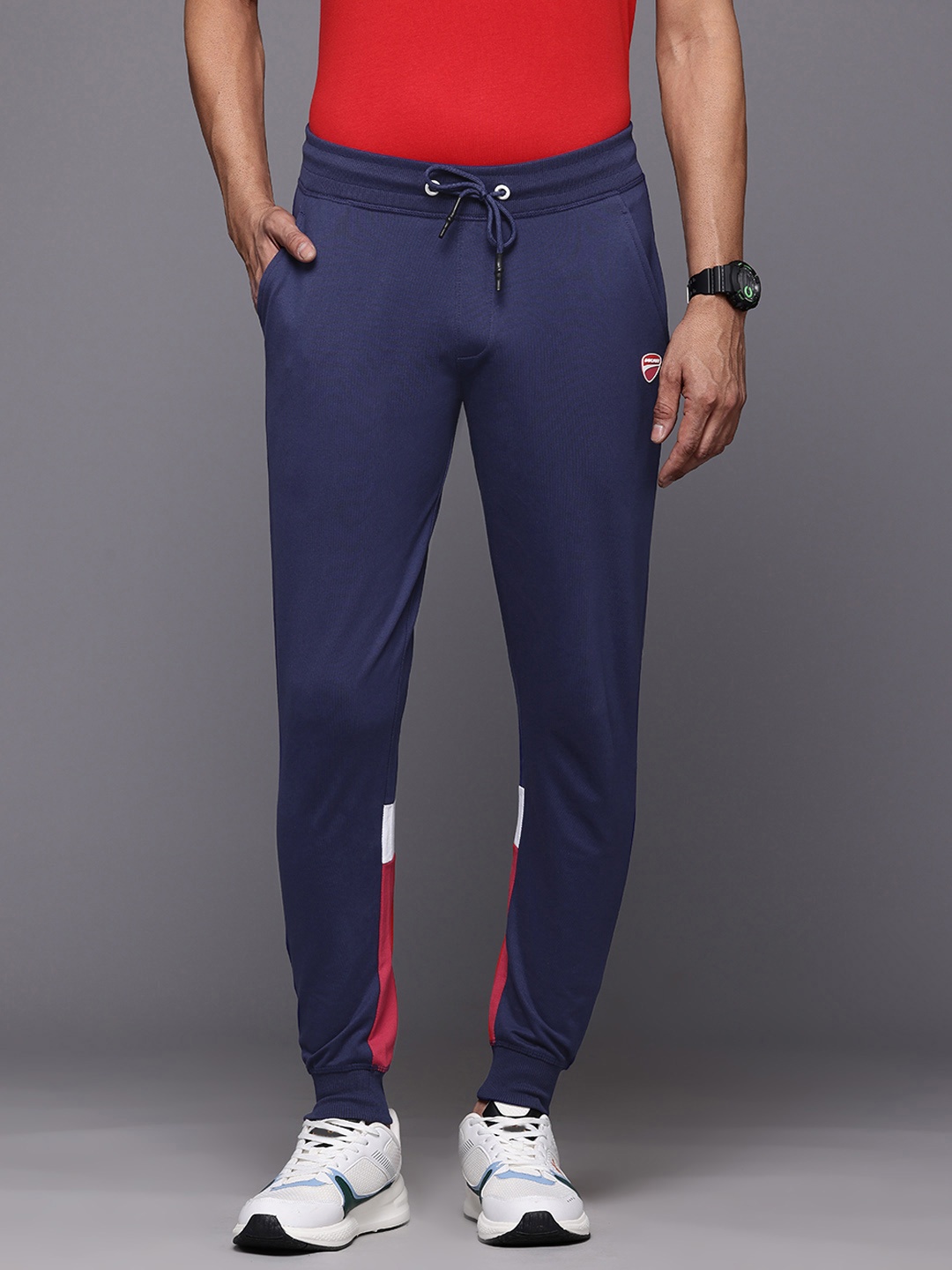 

Ducati Men Regular Fit Joggers, Navy blue
