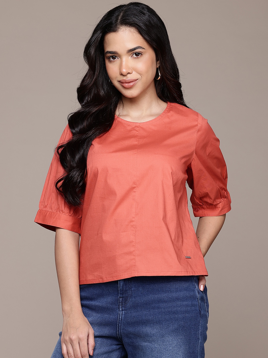 

Nautica Pure Cotton Regular Top, Coral