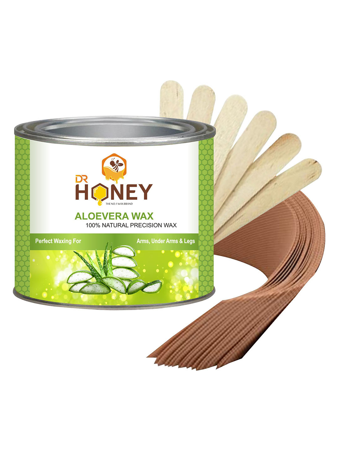 

DR HONEY Aloevera 100% Natural Precision Hot Wax - 600g, Brown