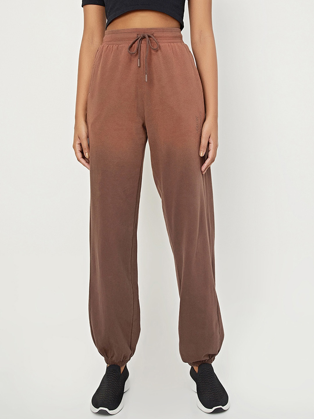 

max Women Pure Cotton Jogger, Brown