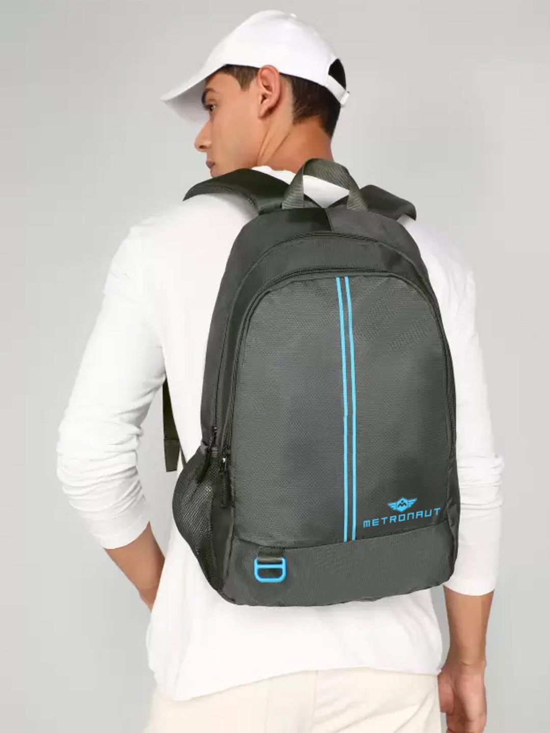 

Metronaut Unisex Brand Logo Backpack, Grey