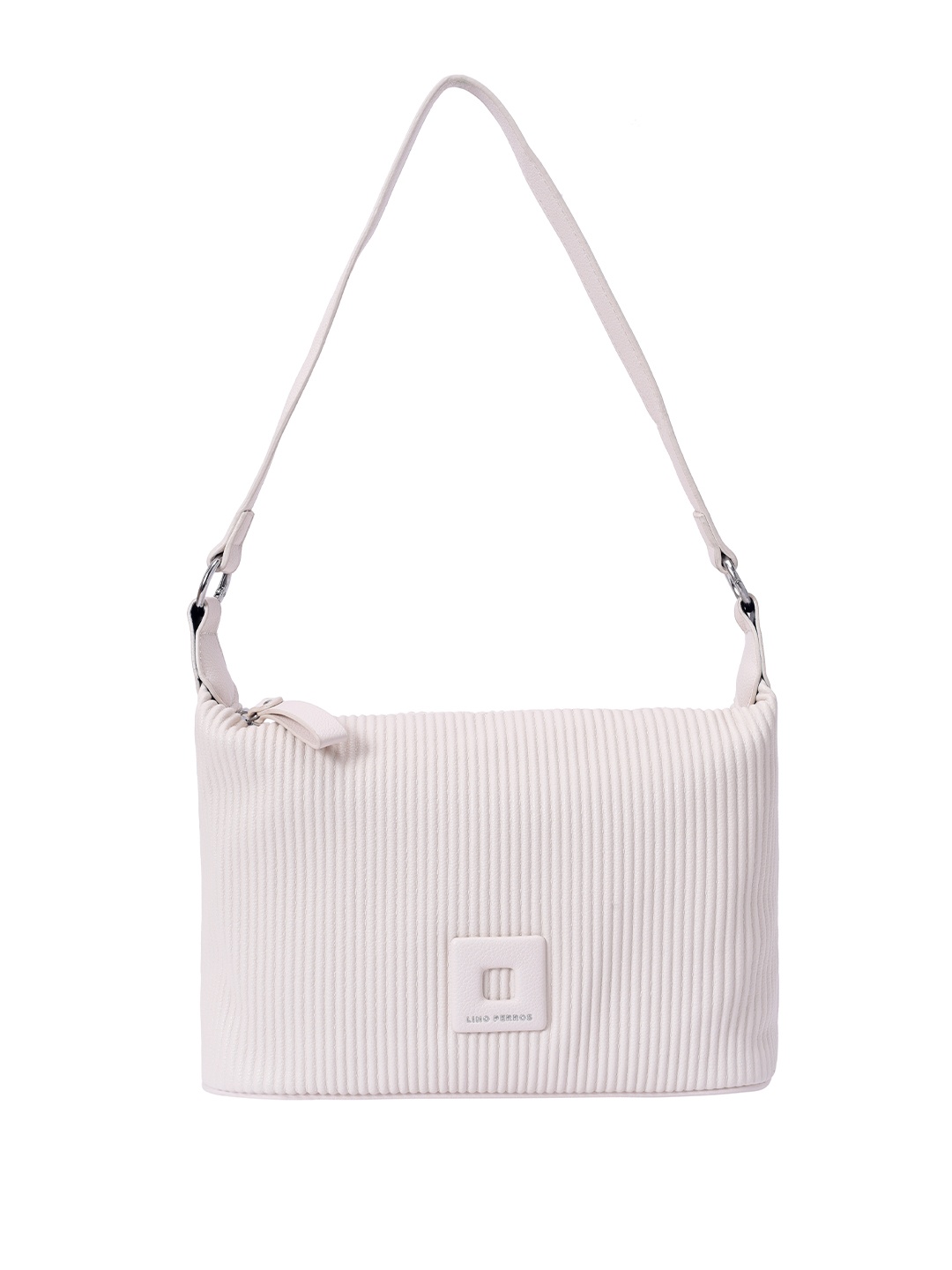 

Lino Perros Textured Structured Shoulder Bag, Off white