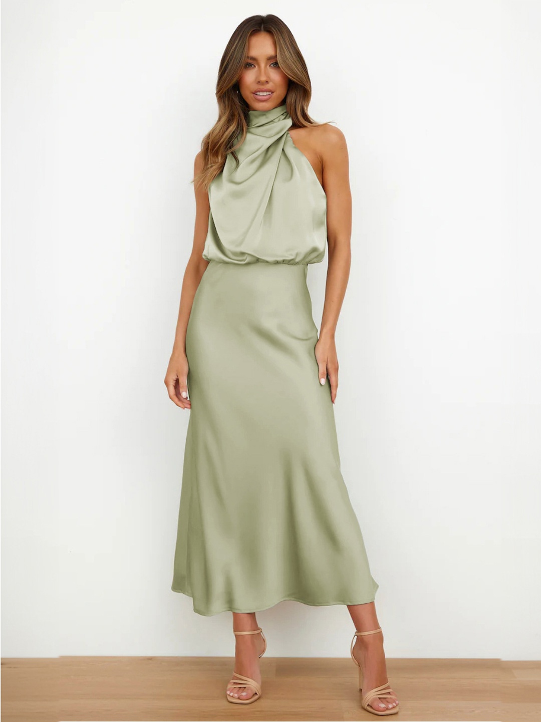 

StyleCast Georgette Fit & Flare Midi Dress, Red
