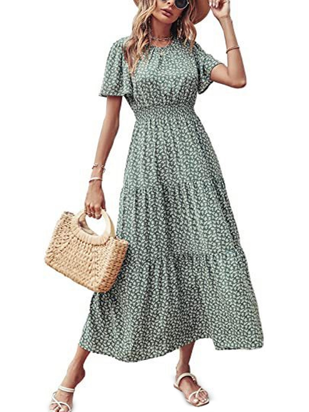 

StyleCast Self Design Georgette Sheath Dress, Off white