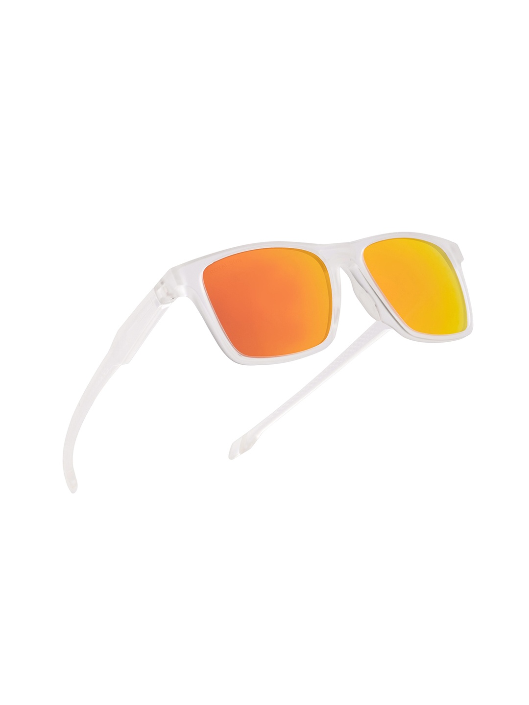 

ROYAL SON Men Square Sunglasses with Polarised and UV Protected Lens SG-RS1010-C6-Red, Orange