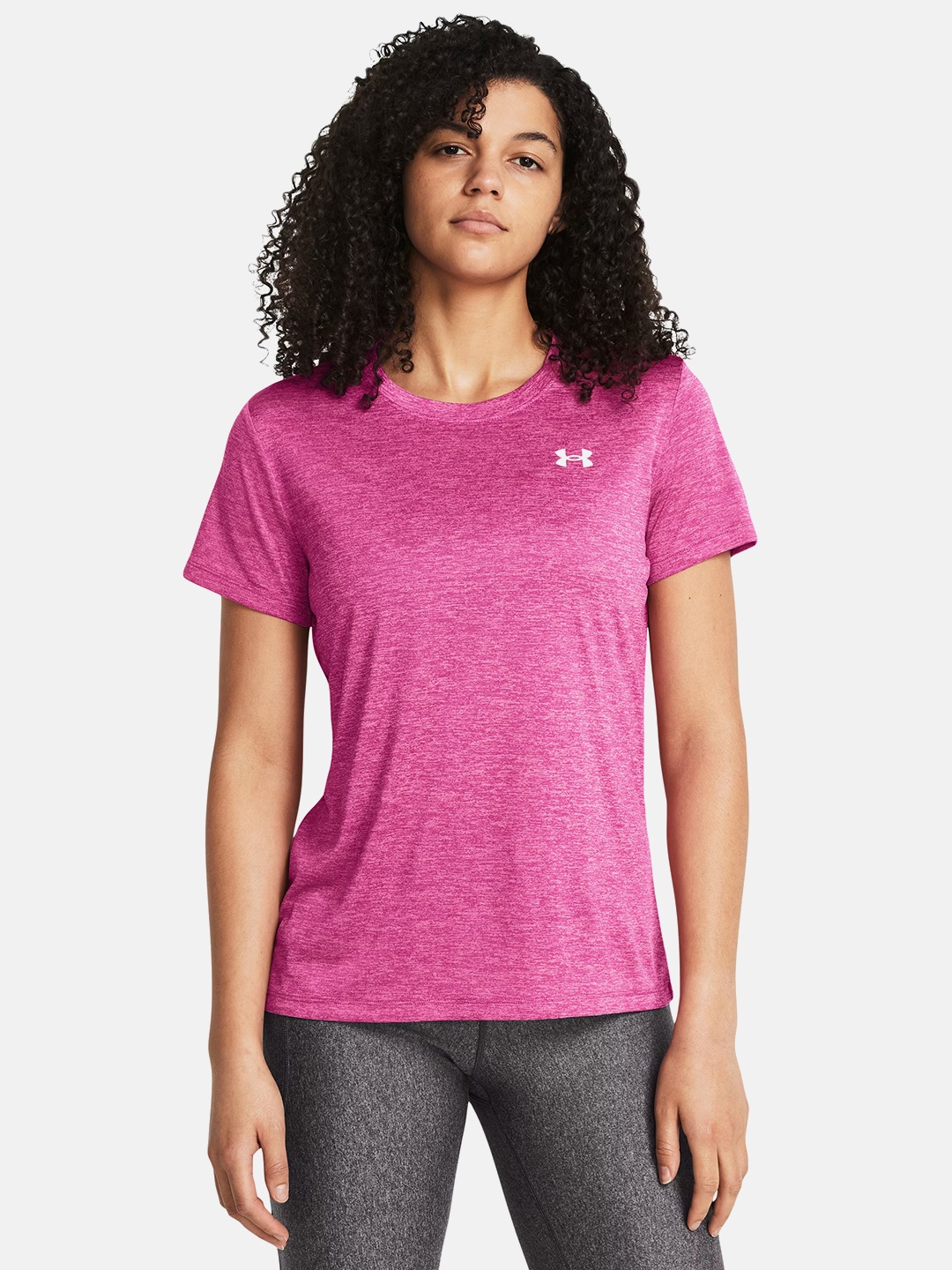 

UNDER ARMOUR Loose Fit Training T-Shirt, Pink