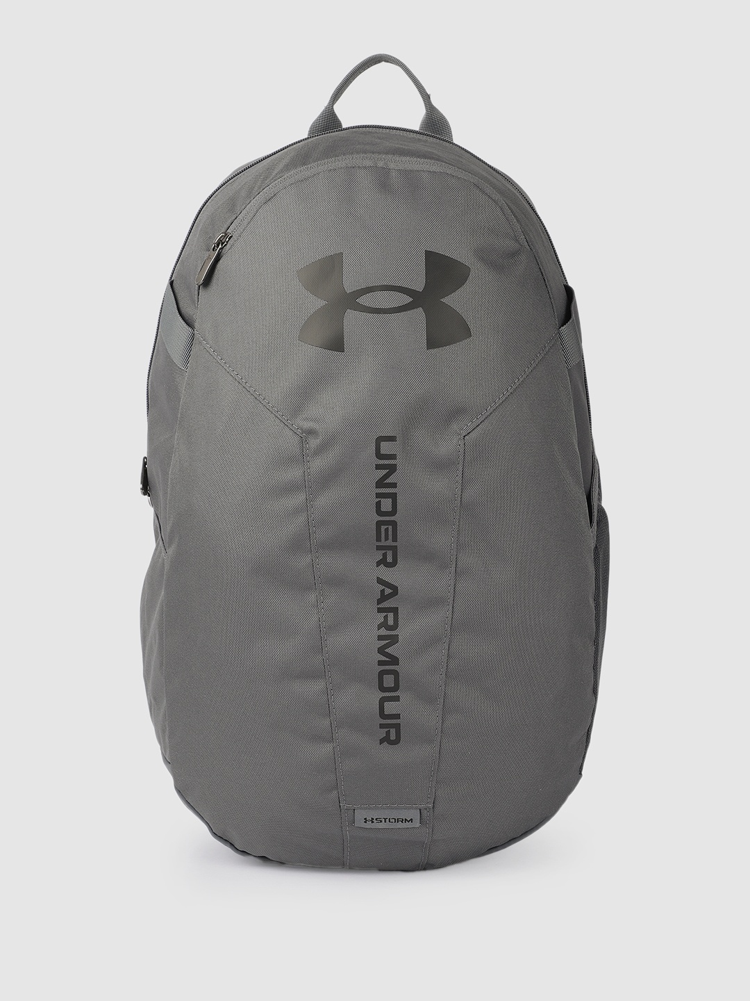 

UNDER ARMOUR Unisex Brand Logo Printed Water Repellent Hustle Lite Backpack, Grey