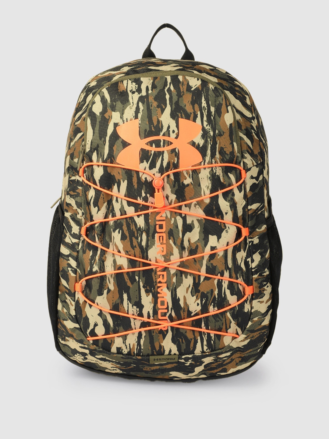 

UNDER ARMOUR Unisex Camouflaged Water Repellent Hustle Sport Backpack, Green