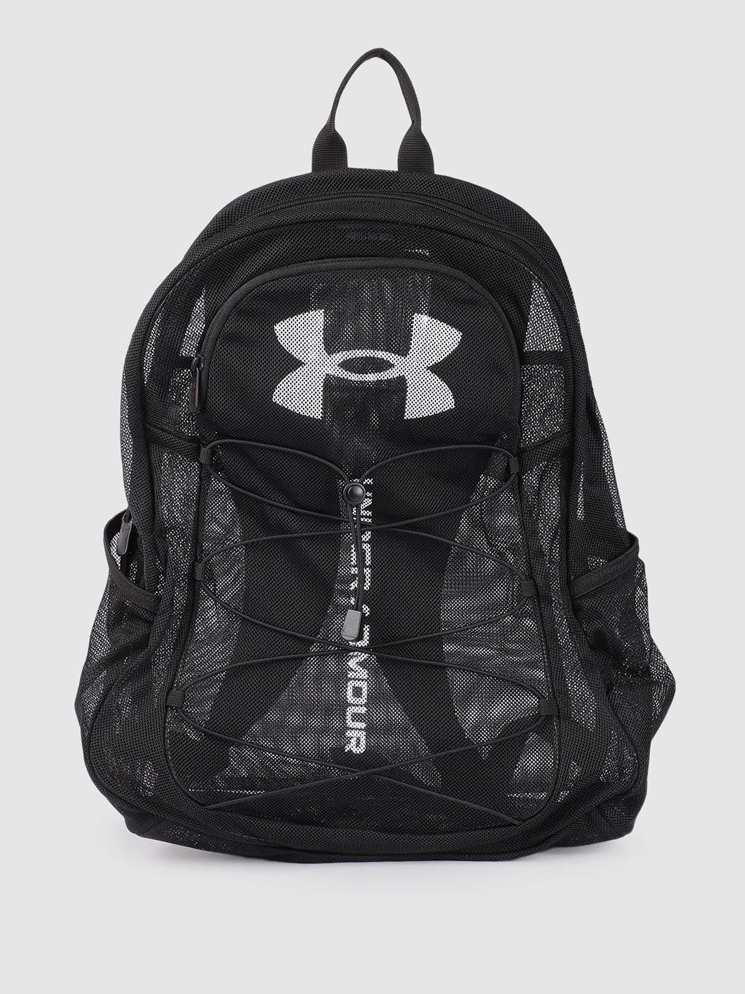 

UNDER ARMOUR Unisex Hustle Mesh Backpack, Black