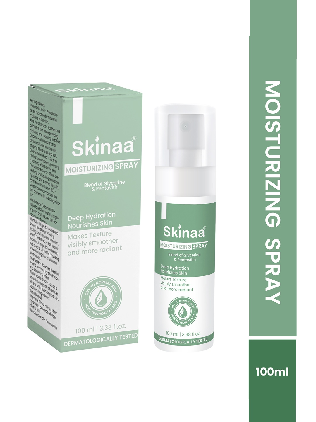

SKINAA Moisturizing Spray For Hydration - 100 ml, White