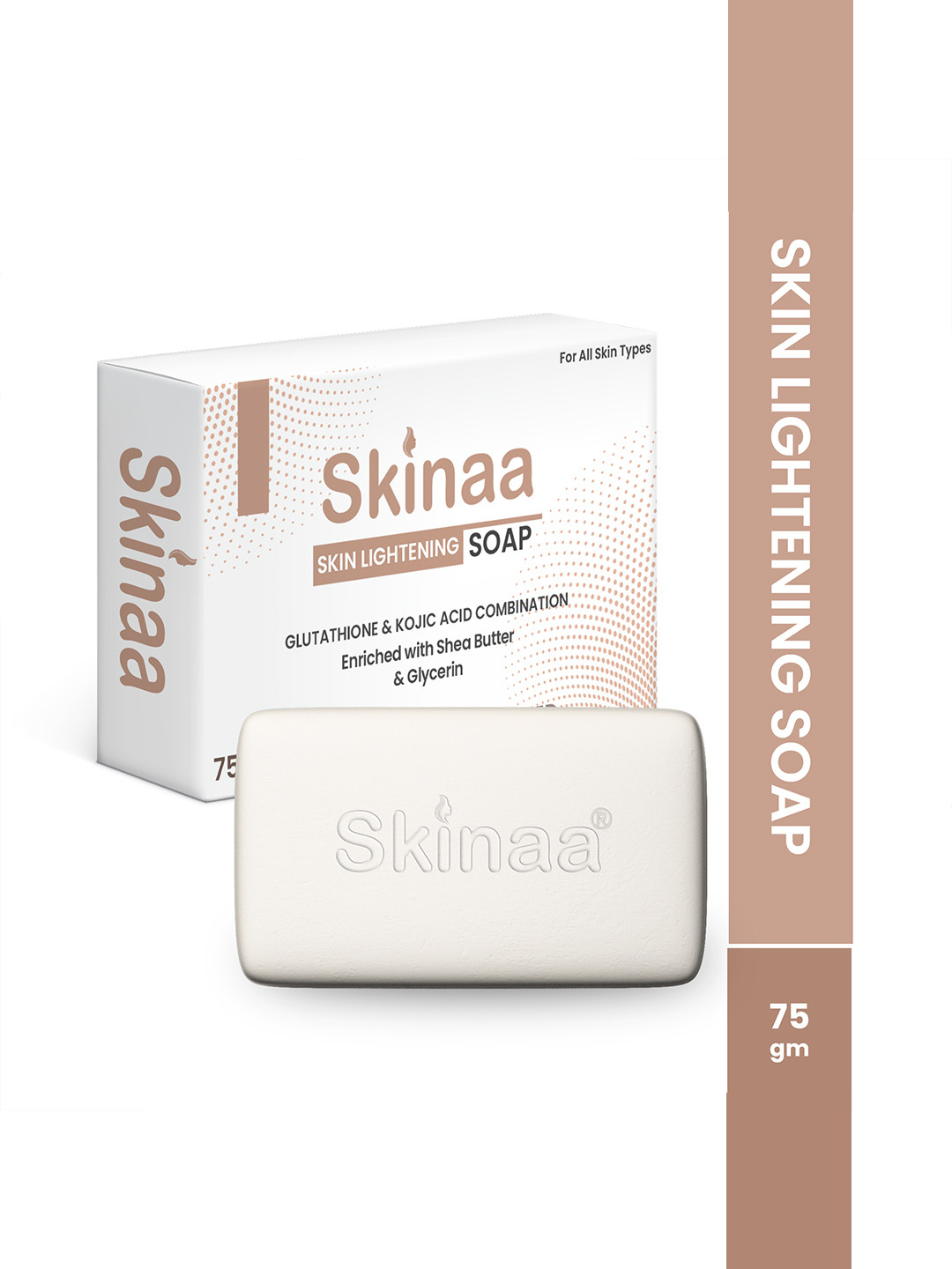 

SKINAA Skin Lightening Soap Enriched With Shea Butter & Arbutin - 75g, White