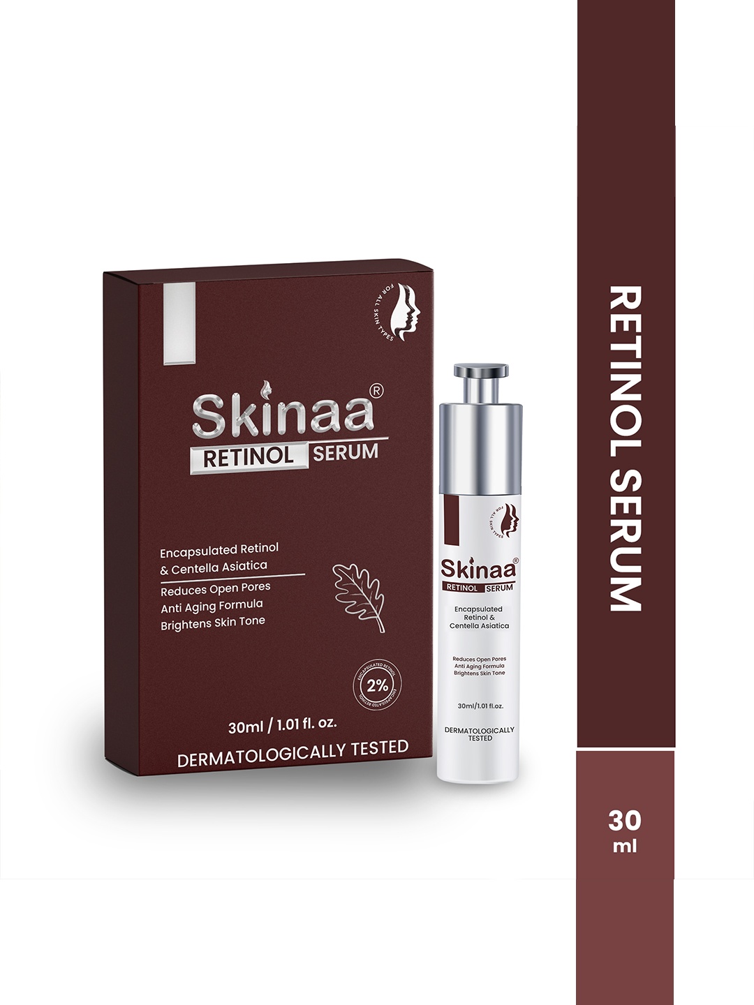

SKINAA Anti-Aging Brightening & Encapsulated Retinol Serum- 30ml, Brown