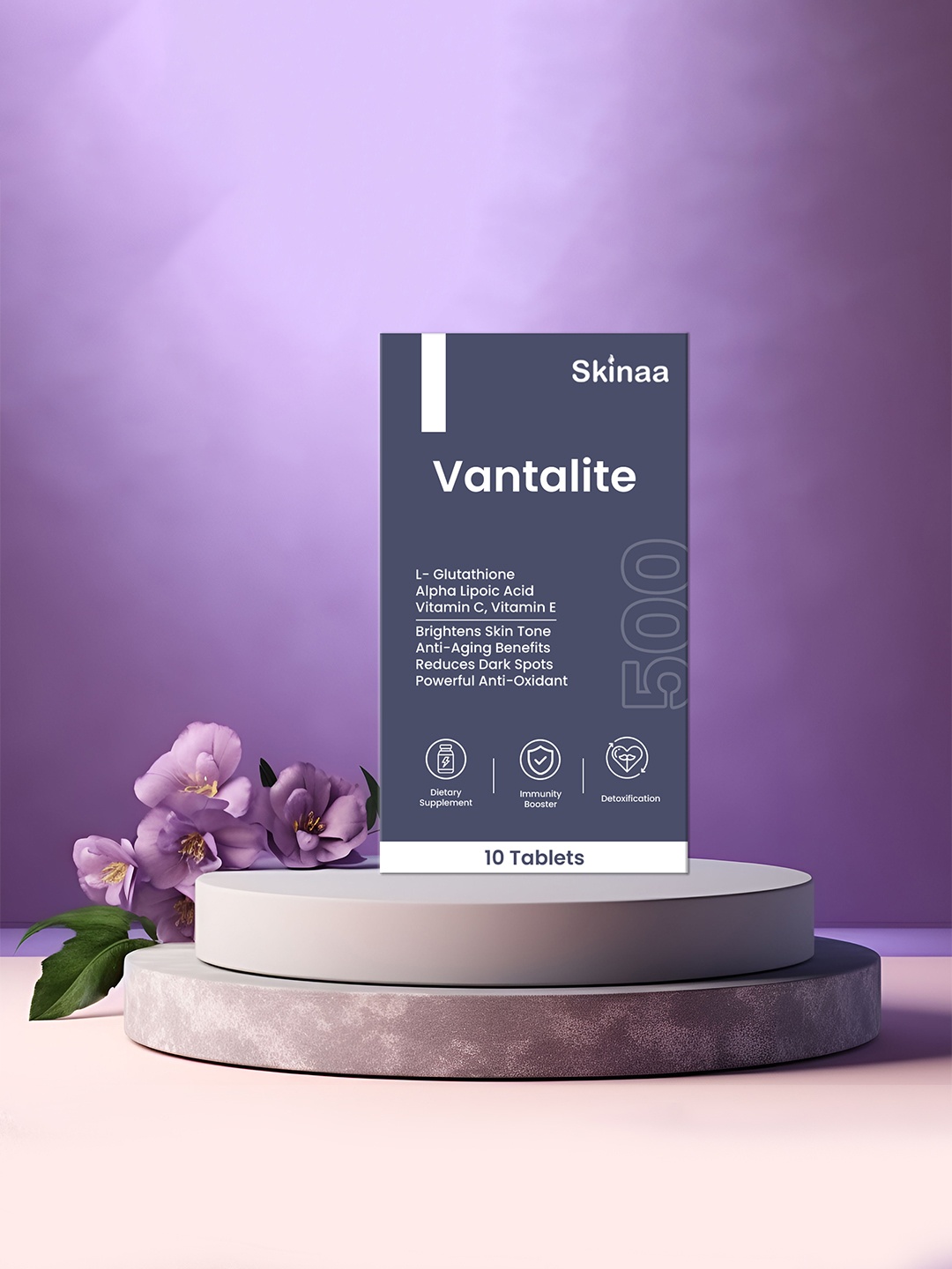 

SKINAA Vantalite Tablet For Skin-500mg-10 Tablets, Green