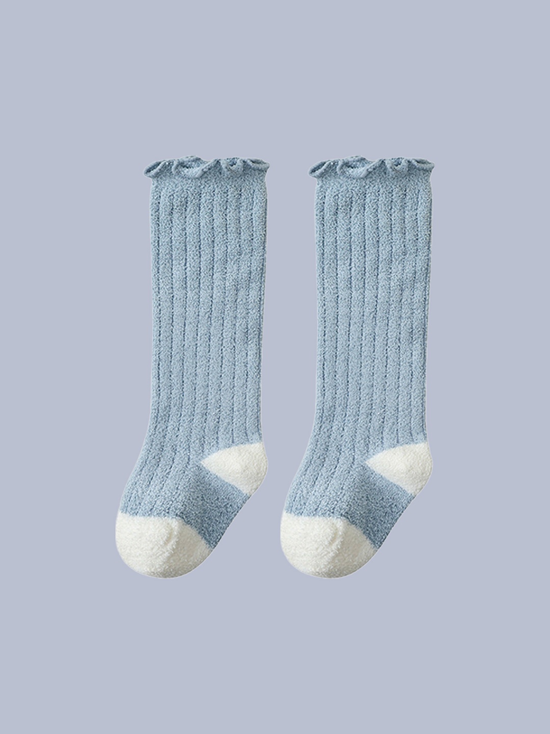 

SYGA Kids Above Knee Length Cotton Socks, Grey