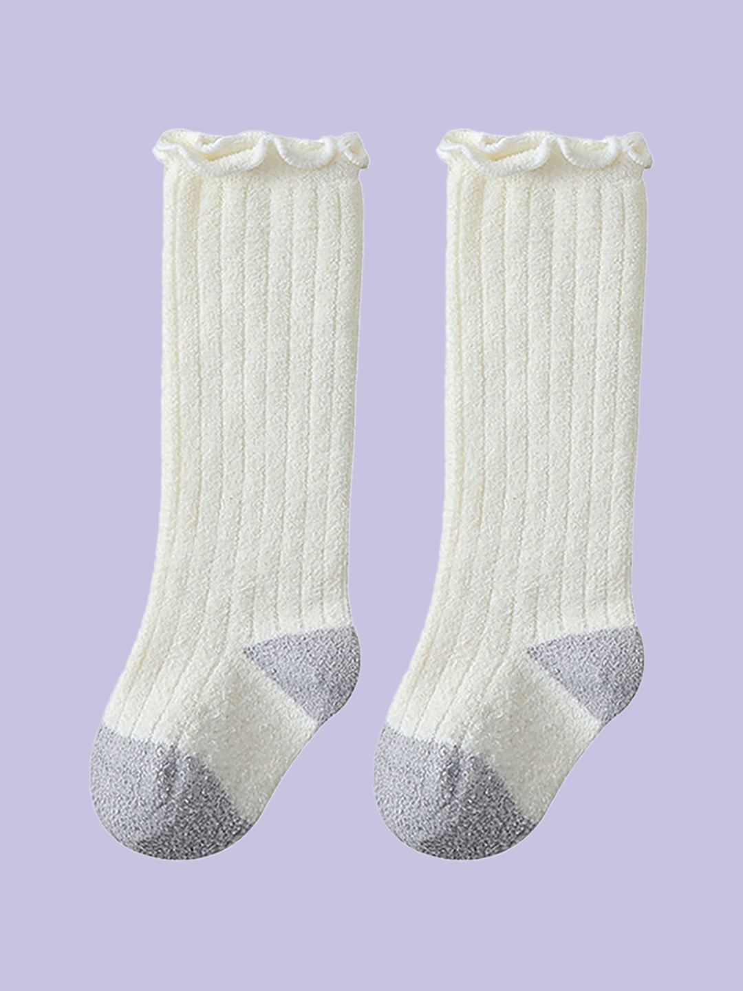 

SYGA Kids Above Knee Soft & Cozy Cotton Socks, Blue