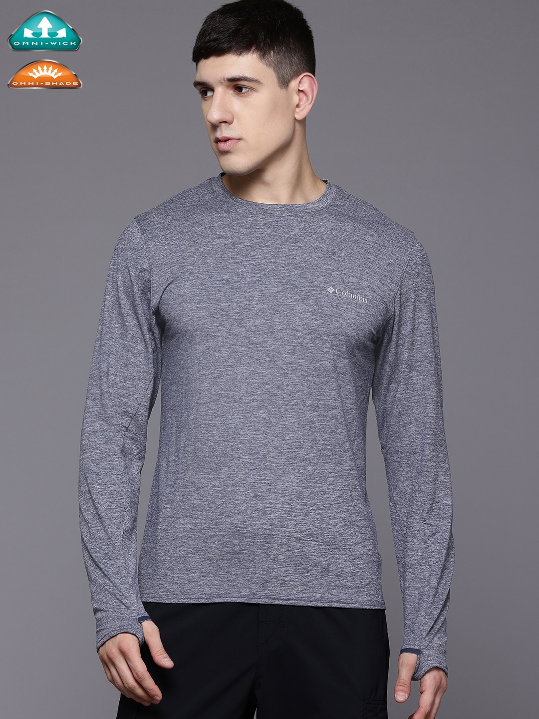 

Columbia Men Moisture Wicking Slim Fit T-shirt, Navy blue