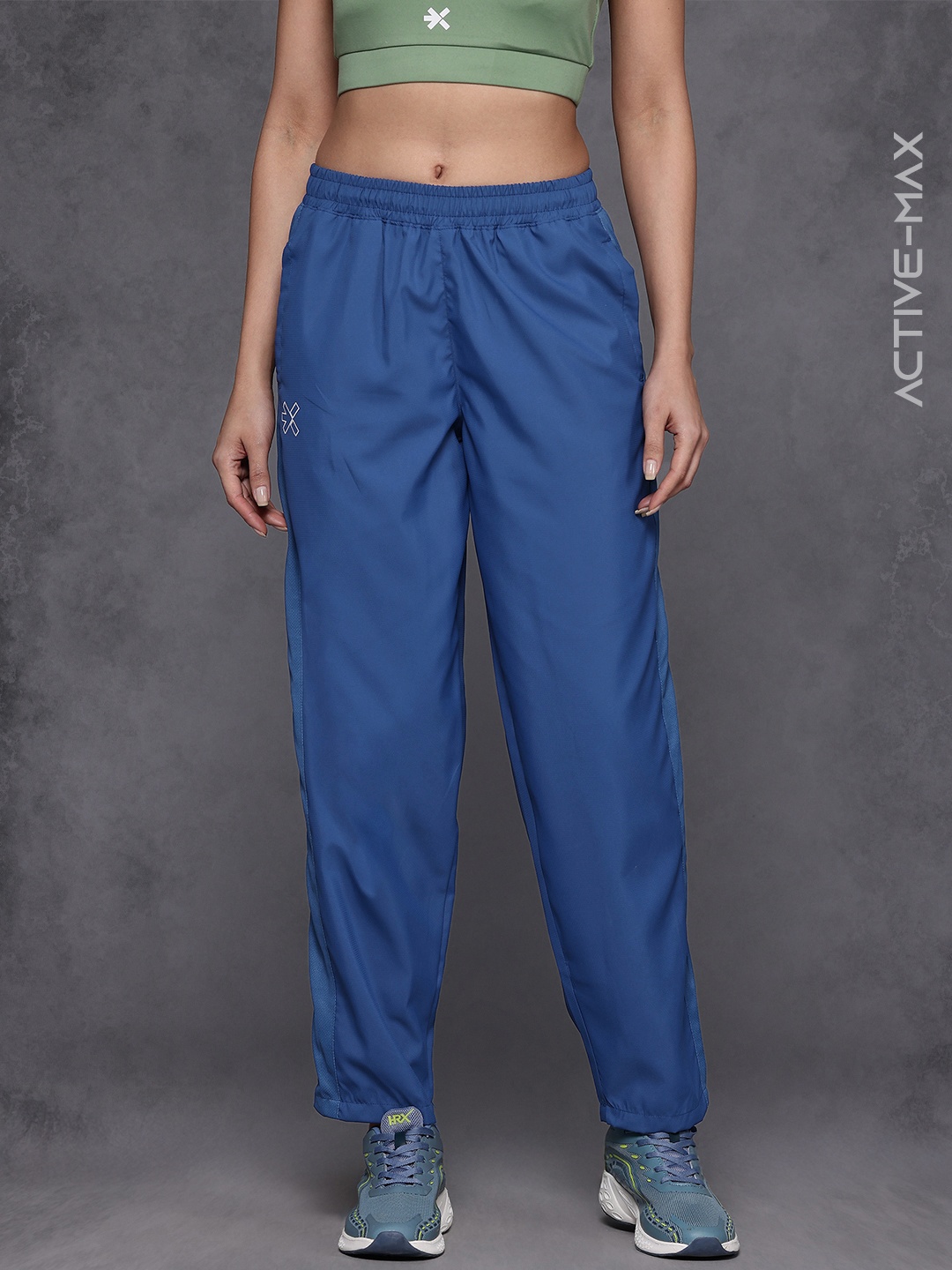 

HRX by Hrithik Roshan Women Rapid-Dry Training Track Pants, Blue