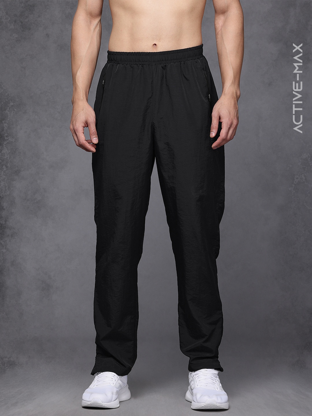 

HRX by Hrithik Roshan Men Rapid-Dry Running Track Pants, Black