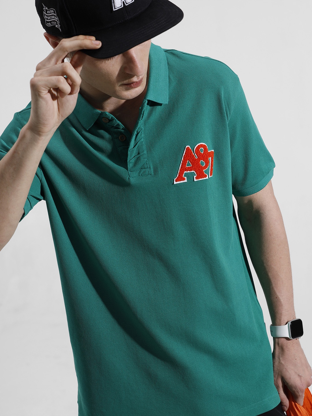 

Aeropostale Polo Collar Pure Cotton T-shirt, Green