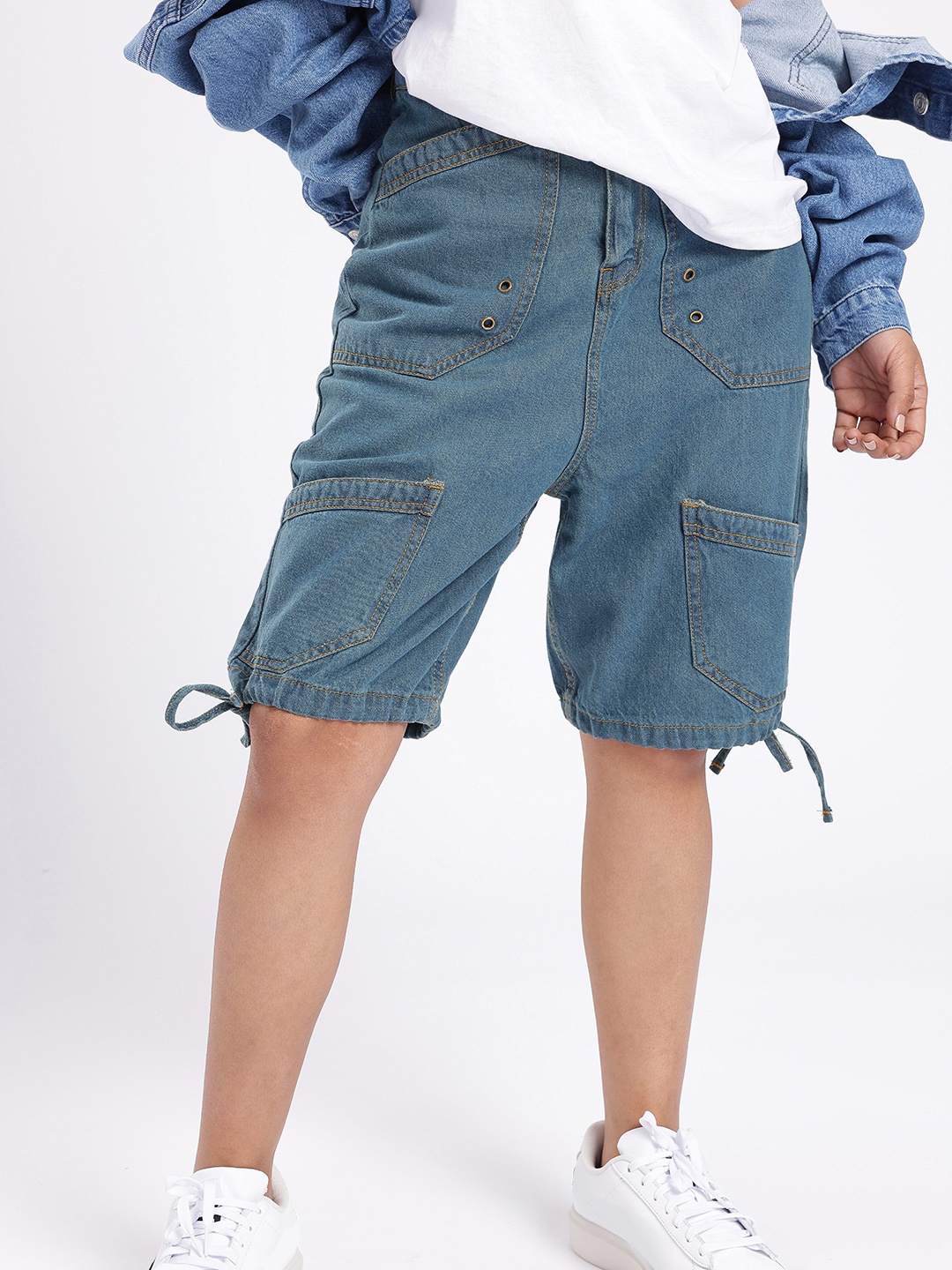 

DressBerry Women Urban Dope Cargo Style Shorts, Blue