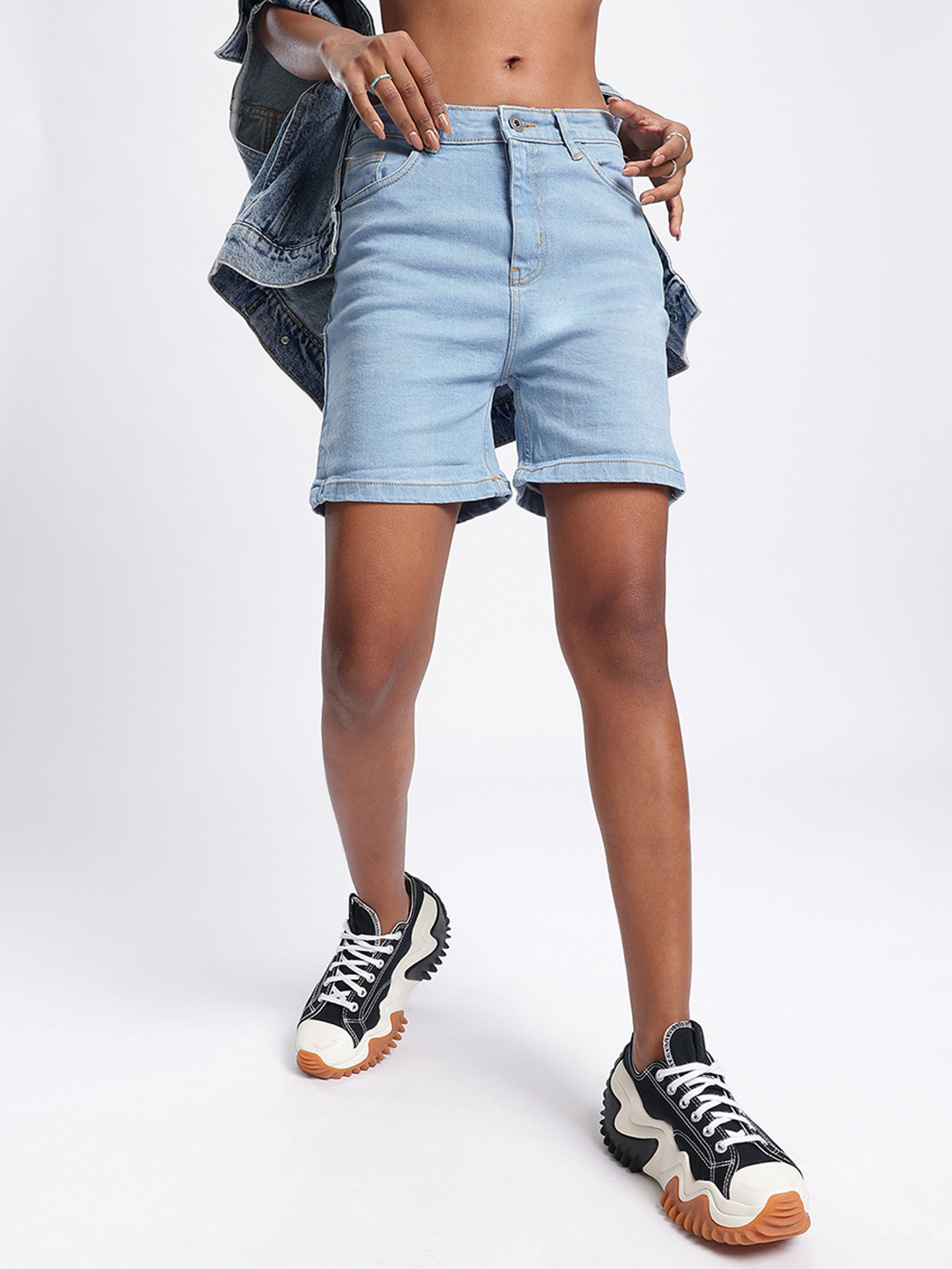 

DressBerry Women Iconic Indigo Jorts, Blue