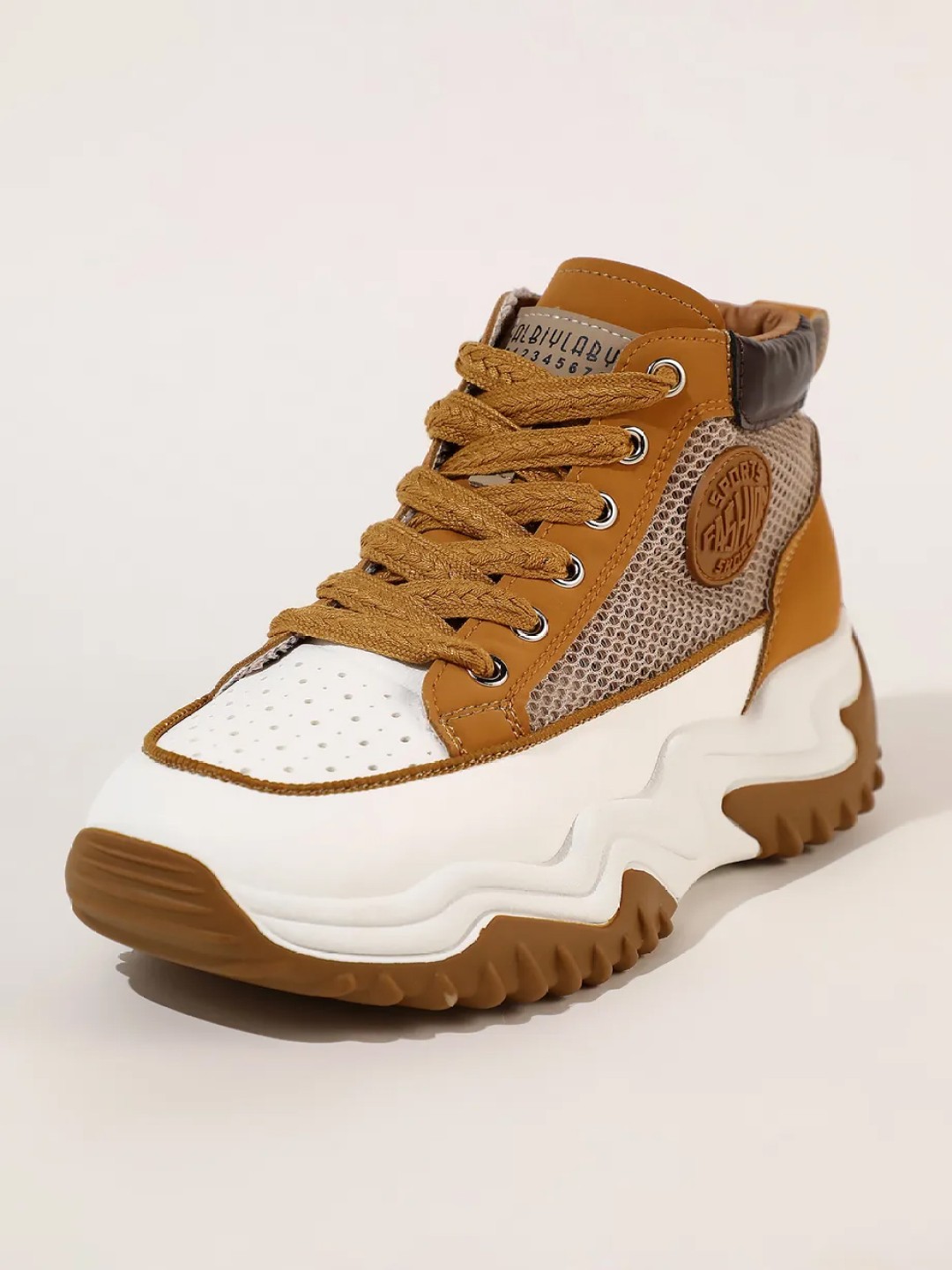 

LULU & SKY Women Colourblocked PU Sneakers, Yellow