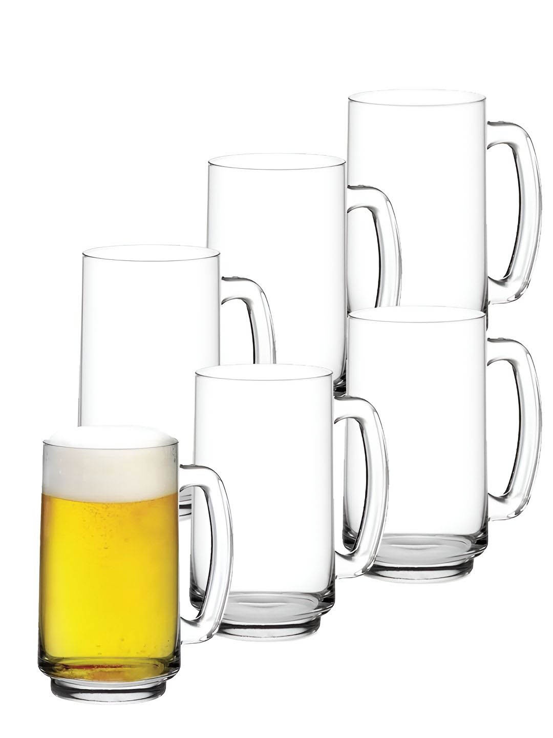 

Ocean Transparent 6 Pieces Glass Beer Mugs 357ml
