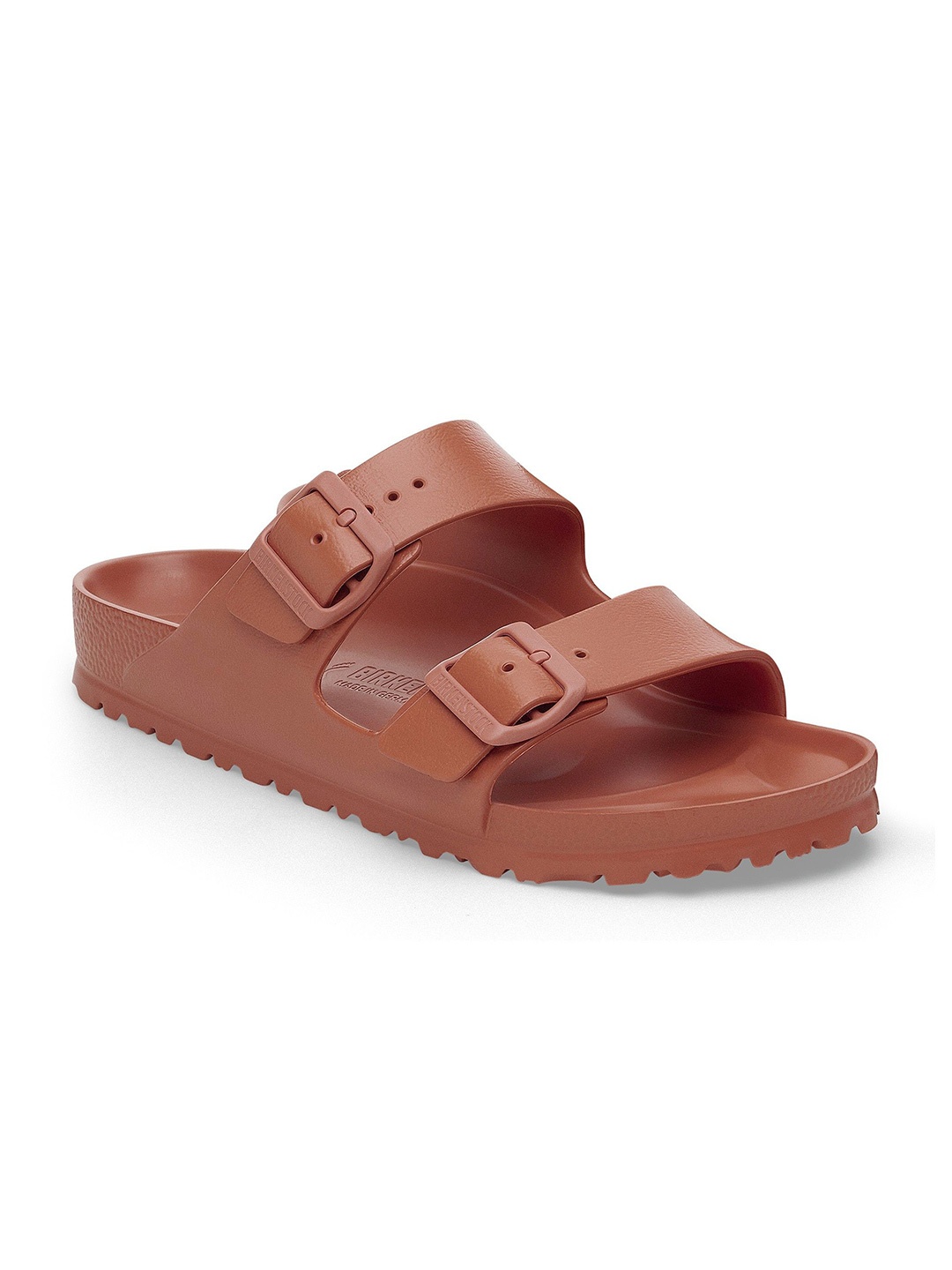 

Birkenstock Arizona Unisex Narrow Widthbuckle Two Strap Sandals, Rust