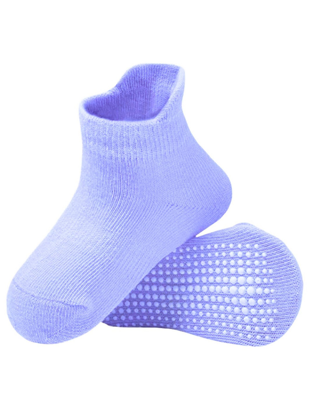 

AHC Kids-Unisex Patterned Anti-Skid Ankle-Length Socks, Blue