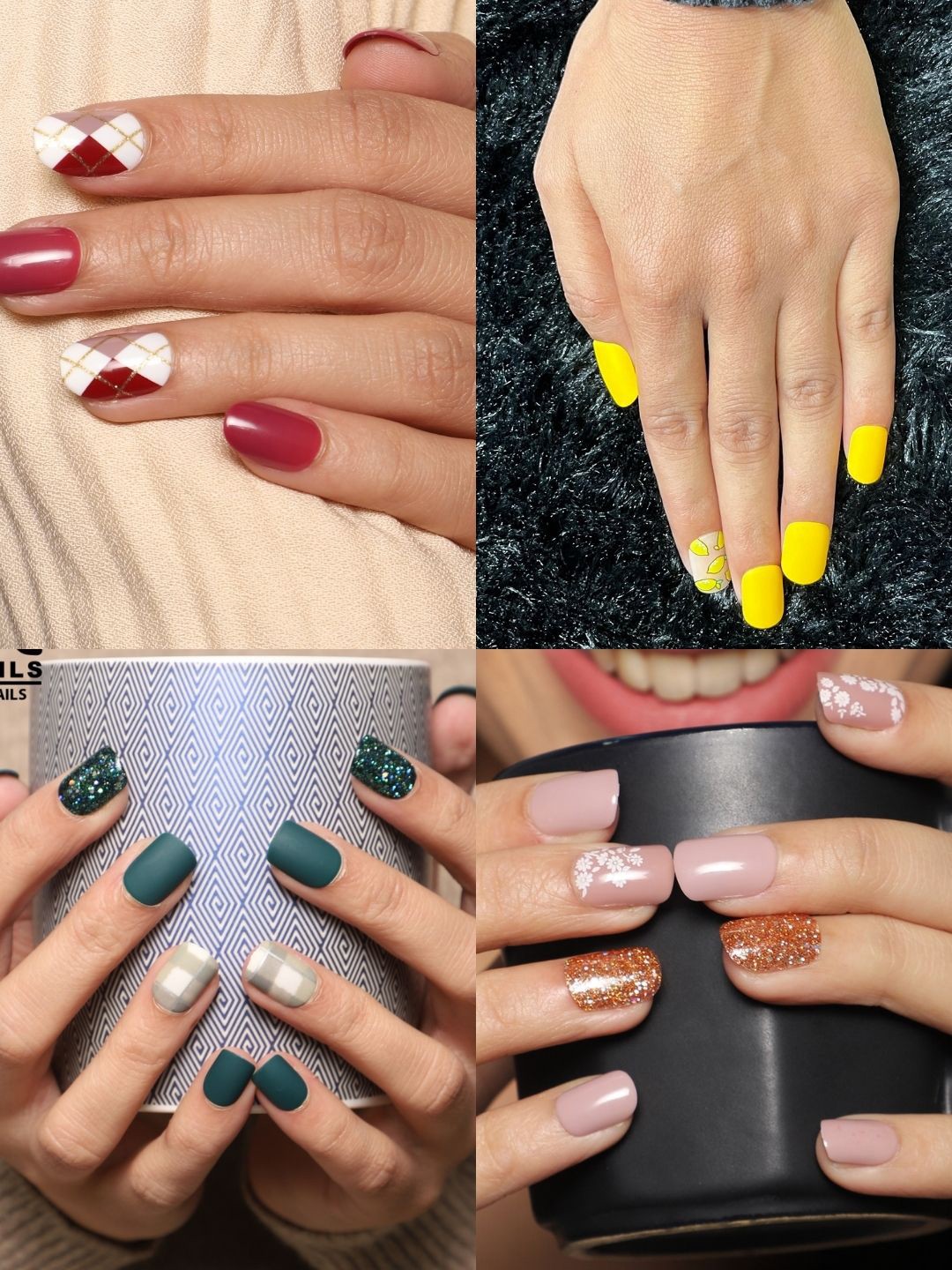 

LICK Artificial Press-On Fake Nails Combo, Pink