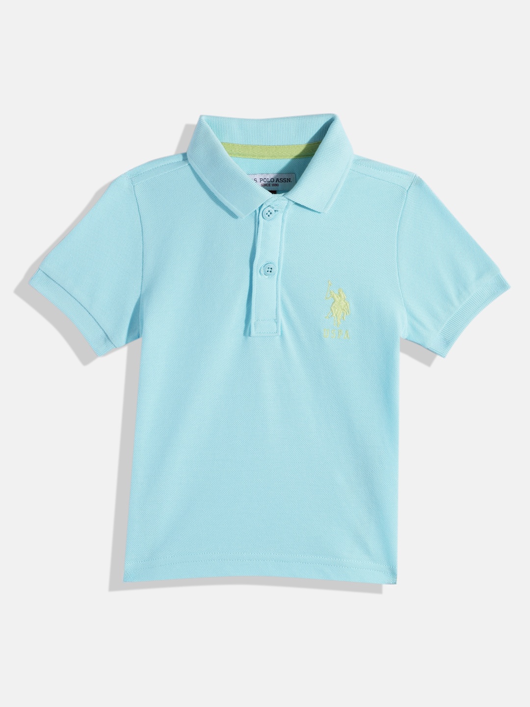 

U.S. Polo Assn. Kids Boys Polo Collar Pure Cotton T-shirt, Blue