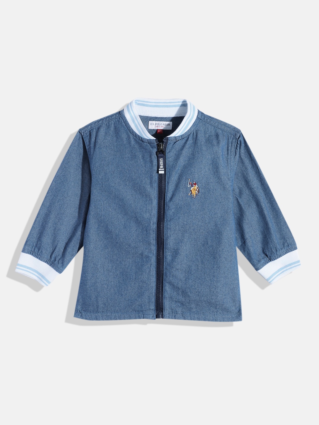

U.S. Polo Assn. Kids Boys Indigo Casual Shacket, Blue