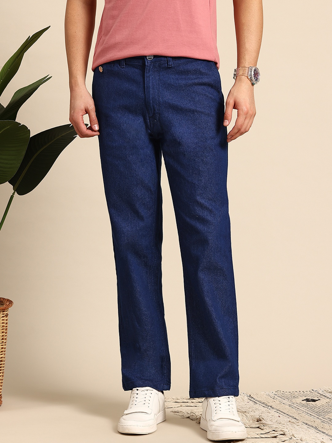 

Mast & Harbour Men Stretchable Jeans, Blue